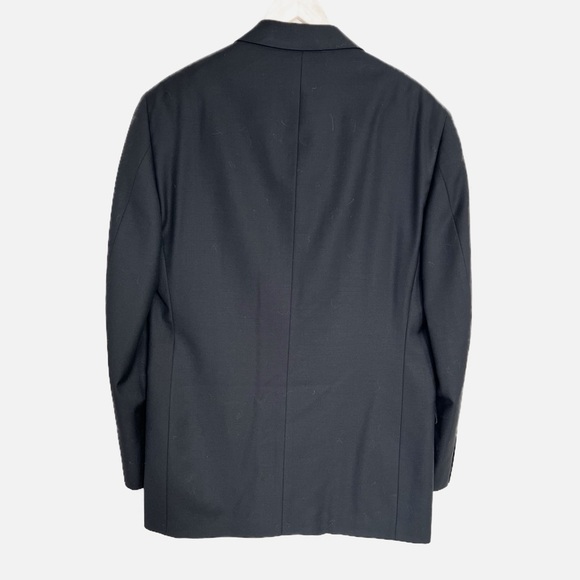 Tasso Elba 100% Wool Black Men’s Three Button Suit Size 38R Pant Size 32 - Picture 5 of 15